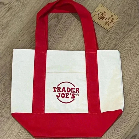 Brand New Trader Joe’s Mini Tote in Red - Picture 1 of 4
